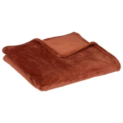 Online Atmosphera Créateur D'Intérieur Plaid Ollis 125x150cm rose terracotta - Atmosphera