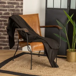 Atmosphera Créateur D'Intérieur Plaid polaire - polaire - noir - 125x150 cm - Atmosphera* Plaid Canapé|Plaid
