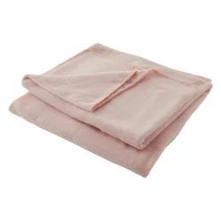 Plaid polaire cocooning rose L.170 x l.120 cm* Plaid Polaire|Plaid