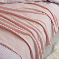 Plaid polaire cocooning rose L.170 x l.120 cm* Plaid Polaire|Plaid