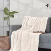 Best Sensei Maison Plaid polaire doux & chaud Ecru 150x180 cm WARM WOOL