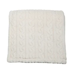 Best Sensei Maison Plaid polaire doux & chaud Ecru 150x180 cm WARM WOOL