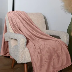 Sensei Maison Plaid polaire extra doux et chaud Poudre 150x180 cm KOMO* Plaid Canapé