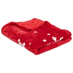 Atmosphera Créateur D'Intérieur Plaid rouge merry christmas 130X180cm - Atmosphera* Plaid