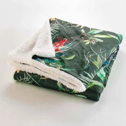 Best Paris Prix Plaid Velours Imprimé "Féerie" 125x150cm Vert