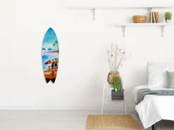 Best Déclina Planche de surf déco, impression alu-dibond, décoration murale, déco surf, Planche de surf déco murale Surf Ambiance, 100x30 cm