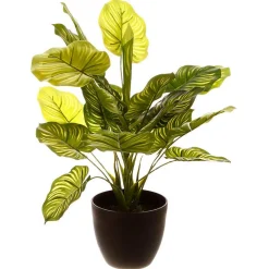 Atmosphera Créateur D'Intérieur Plante artificielle - pot en ciment - H45 cm - Vert- Atmosphera* Plante Artificielle