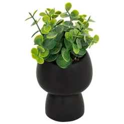Atmosphera Créateur D'Intérieur Plante artificielle Livy pot céramique H17cm- Noir- Atmosphera* Plante Artificielle