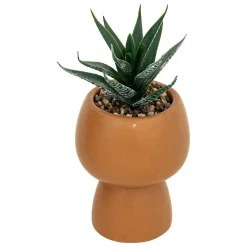 Atmosphera Créateur D'Intérieur Plante artificielle Livy pot céramique H17cm- Noir- Atmosphera* Plante Artificielle