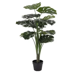 Sale Seven Design Plante Artificielle Monstera, Vert, Polyéthylène, 17x18x90 cm,