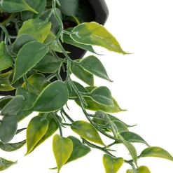 Atmosphera Créateur D'Intérieur Plante artificielle suspendue Ayame pot noir H14cm - Atmosphera* Plante Artificielle
