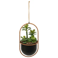 Atmosphera Plante suspendue avec pot en métal* Plante Artificielle