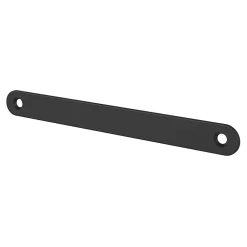 Sale GoodHome Plaque de poignée de porte Minzh noir mat 190 x 7 mm