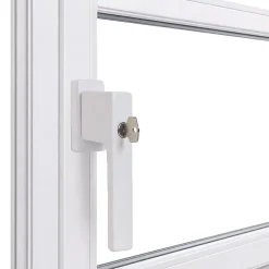 Hot Acbat Poignée alu à clé blanc pour fenêtre L.115 mm