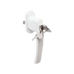 Acbat Poignée alu à clé blanc pour fenêtre L.125mm* Poignée De Fenêtre