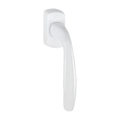 Acbat Poignée alu laqué blanc New York pour fenêtre L.128mm* Poignée De Fenêtre