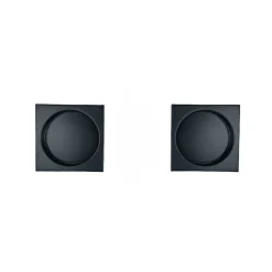 Reivilo Poignée cuvette encastrée carrée noire pour porte coulissante* Poignée De Porte Coulissante|Poignée Cuvette