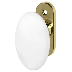 GoodHome Poignée de fenêtre Vras mat blanc l.4,2 x H.6,7 x P.5,4 cm* Poignée De Fenêtre