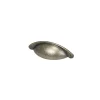 Poignée de meuble demi-ronde Rohan effet laiton antique satin doré l.104mm x l.30mm x H. 26mm entraxe 64mm* Poignée De Meuble