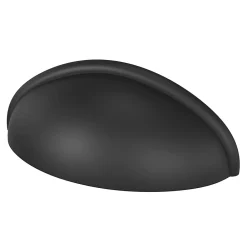 GoodHome Poignée de meuble demi-ronde Armel mat noir l.79mm x l.28mm x H. 26mm entraxe 64mm* Poignée De Meuble