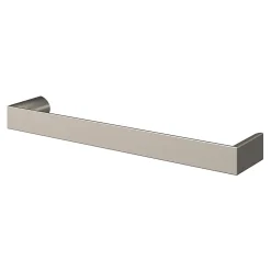 GoodHome Poignée de meuble Droit Dotz effet nickel satin gris l.135mm x l.12mm x H. 26mm entraxe 128mm* Poignée De Meuble