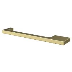 Online GoodHome Poignée de meuble Droit Skej aluminium effet laiton satin doré l.158mm x l.7mm x H. 30mm entraxe 128mm