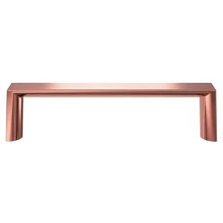 GoodHome Poignée de meuble Droit Dotz doré l.104mm x l.14mm x H. 26mm entraxe 96mm* Poignée De Meuble