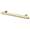 Sale GoodHome Poignée de meuble en T Irus acier effet laiton satin doré l.168mm x l.12mm x H. 35mm entraxe 128mm
