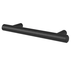 Outlet GoodHome Poignée de meuble en T Dizel acier mat noir l.136mm x l.12mm x H. 35mm entraxe 96mm