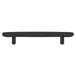 Best GoodHome Poignée de meuble en T Armel aluminium mat noir l.190mm x l.17mm x H. 30mm entraxe 128mm