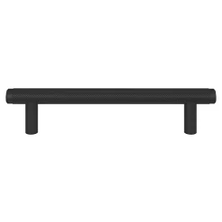GoodHome Poignée de meuble en T Irus acier mat noir l.168mm x l.12mm x H. 35mm entraxe 128mm* Poignée De Meuble
