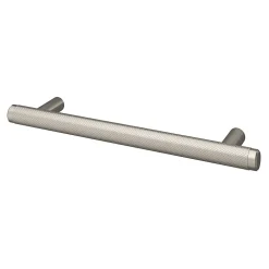 New GoodHome Poignée de meuble en T Irus acier effet nickel satin gris l.168mm x l.12mm x H. 35mm entraxe 128mm