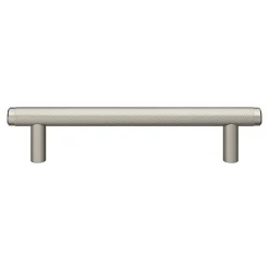 New GoodHome Poignée de meuble en T Irus acier effet nickel satin gris l.168mm x l.12mm x H. 35mm entraxe 128mm