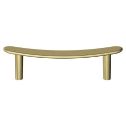 GoodHome Poignée de meuble en T Meham effet laiton doré l.130mm x l.20mm x H. 34mm entraxe 96mm* Poignée De Meuble