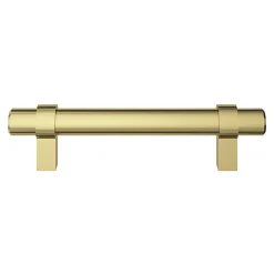 GoodHome Poignée de meuble en T Kerver acier et Zamac effet laiton doré l.136mm x l.18mm x H. 34mm entraxe 96mm* Poignée De Meuble