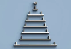 Sale GoodHome Poignée de meuble en T Dizel acier effet nickel satin gris l.264mm x l.12mm x H. 35mm entraxe 224mm