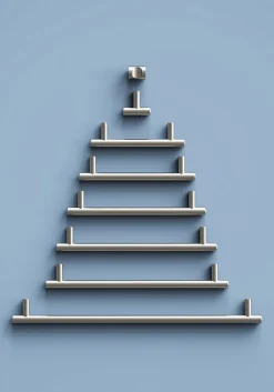 Sale GoodHome Poignée de meuble en T Dizel acier effet nickel satin gris l.264mm x l.12mm x H. 35mm entraxe 224mm