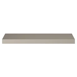 GoodHome Poignée de meuble Incurvé Skej aluminium effet nickel satin gris l.152mm x l.19mm x H. 35mm entraxe 128mm* Poignée De Meuble