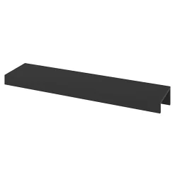 Outlet GoodHome Poignée de meuble Incurvé Skej aluminium mat noir l.152mm x l.19mm x H. 35mm entraxe 128mm