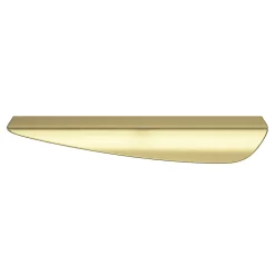 GoodHome Poignée de meuble Incurvé Mehaban effet laiton satin doré l.170mm x l.44mm x H. 18mm entraxe 128mm* Poignée De Meuble