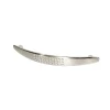 Poignée de meuble nœud Diss effet nickel satin gris l.158mm x l.20mm x H. 27mm entraxe 128mm* Poignée De Meuble