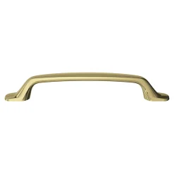 GoodHome Poignée de meuble nœud Govlin aluminium effet laiton doré l.164mm x l.20mm x H. 24mm entraxe 128mm* Poignée De Meuble