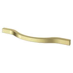 GoodHome Poignée de meuble nœud Prat aluminium effet laiton doré l.162mm x l.10mm x H. 26mm entraxe 128mm* Poignée De Meuble