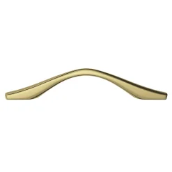 Sale GoodHome Poignée de meuble nœud Ruis effet laiton doré l.137mm x l.10mm x H. 25mm entraxe 96mm