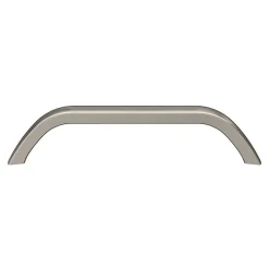 GoodHome Poignée de meuble nœud Irvil aluminium effet nickel satin gris l.142mm x l.12mm x H. 30mm entraxe 128mm* Poignée De Meuble