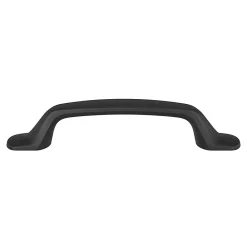 Best GoodHome Poignée de meuble nœud Govlin aluminium mat noir l.131mm x l.19mm x H. 24mm entraxe 96mm