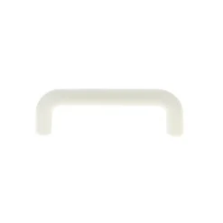 Poignée de meuble nœud Plastic Plastique satin blanc l.73mm x H. 10mm entraxe 64mm* Poignée De Meuble