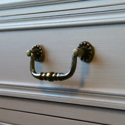 Poignée de meuble nœud Rohan effet laiton satin doré l.122mm x H. 48mm entraxe 96mm* Poignée De Meuble