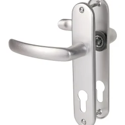 Vachette Poignée de porte d'entrée - Budget - - Gris argent - Clé I - 165 mm* Poignée Sur Plaque|Poignée De Porte Intérieure