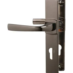 Online Vachette Poignée de porte d'entrée - Muze - - Diamant noir - Clé I - 195 mm